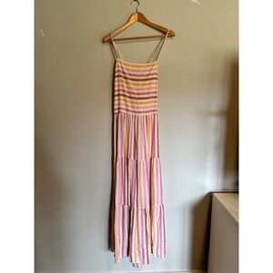 GAP | Dresses | Gap Pink Sleeveless Crochet Maxi Dress Euc Size Large |  Poshmark